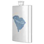 Greenville South Carolina Wood Grain Flacon (Links)