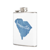 Greenville South Carolina Wood Grain Heupfles (Links)