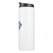 Greenville South Carolina Wood Grain Thermosbeker (Geroteerd rechts)