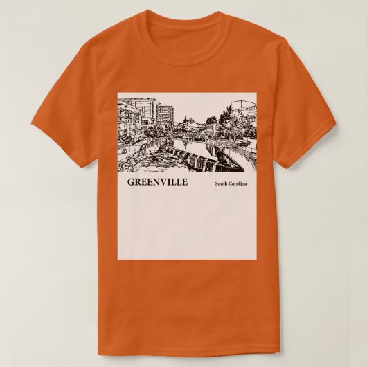Greenville South olina 3 T-shirt (Design voorkant)