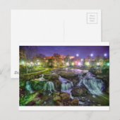 greenville zuid carolina binnenstadnacht sout briefkaart (Voorkant / Achterkant)