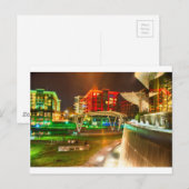 greenville,zuid,carolina,downtown,city,night,sout briefkaart (Voorkant / Achterkant)