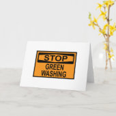 Greenwash-out stopzetten kaart (Gele Bloem)