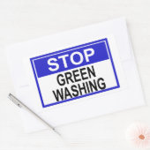 Greenwash-out stopzetten rechthoekige sticker (Envelop)