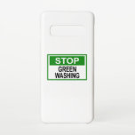 Greenwash-out stopzetten samsung galaxy s10 hoesje<br><div class="desc">Greenwash is een vorm van verkoopspin waarbij groene PR en groene marketing op bedrieglijke wijze worden gebruikt om het publiek ervan te overtuigen dat de producten,  de doelstellingen en het beleid van een organisatie milieuvriendelijk zijn.</div>