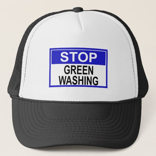 Greenwash-out stopzetten trucker pet (Voorkant)