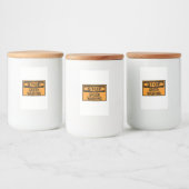 Greenwash-out stopzetten voedselcontainer etiket (Flessen)