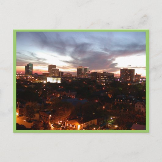 Greenway Plaza gebied Houston in Texas Briefkaart (Voorkant)