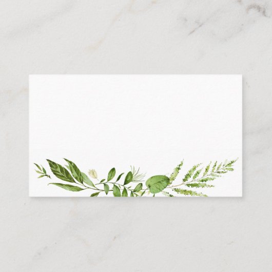 GreenWedding Registry Invoegen Kaarten Rustiek gro Visitekaartje (Achterkant)