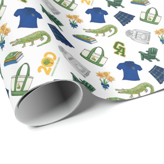Greenwich Academy Ditsy Print Cadeaupapier (Rol Hoek)