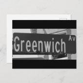 Greenwich Ave, Greenwich, CT Briefkaart (Voorkant / Achterkant)