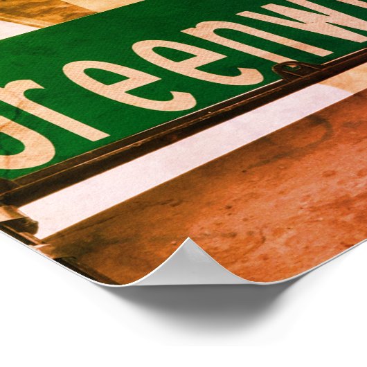 Greenwich Ave, Greenwich, CT Poster (Hoek)