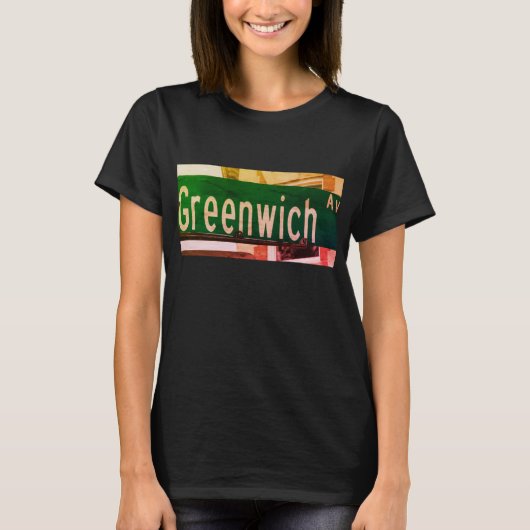 Greenwich Ave, Greenwich, CT T-Shirt (Voorkant)