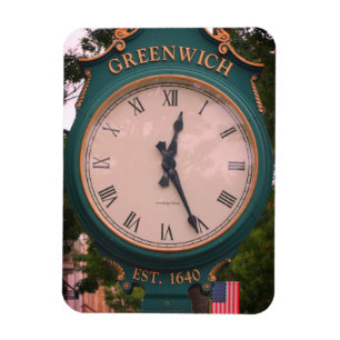 Greenwich Avenue Post Clock, Greenwich, CT Magneet
