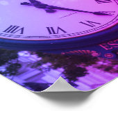 Greenwich Avenue Post Clock, Greenwich, CT Poster (Hoek)