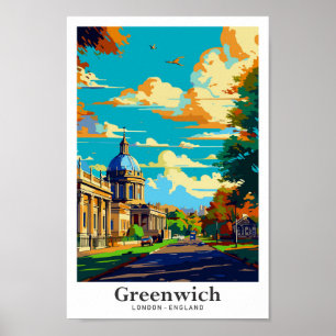 Greenwich Londen Engeland Verenigd Koninkrijk Reiz Poster