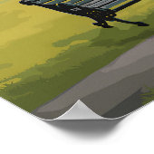 Greenwich Park Londen Reisposter Poster (Hoek)