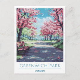Greenwich Park Londen Reizen naar Engeland Briefkaart