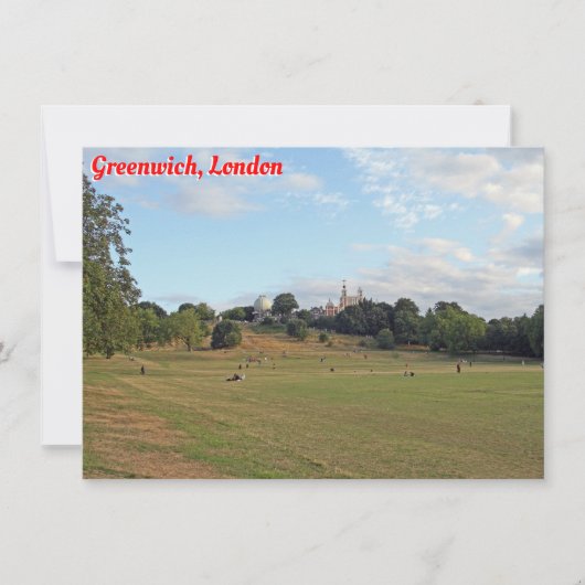 Greenwich Park, London Card (Voorkant)