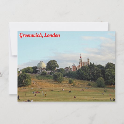 Greenwich Park, London Card (Voorkant)