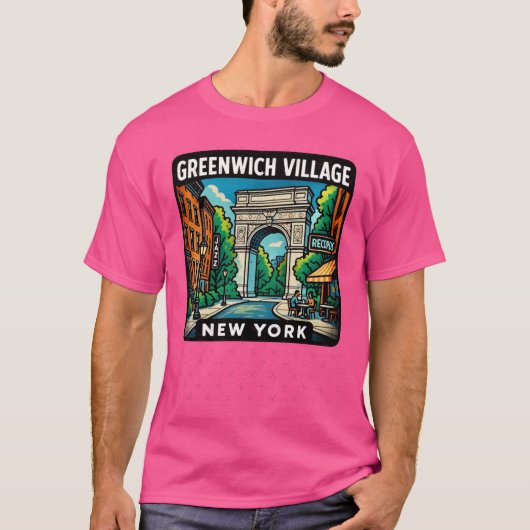 Greenwich Village friends T-shirt (Voorkant)