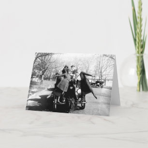 Greenwich Village Glamour Girls Vintage Foto Kaart