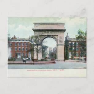 Greenwich Village, New York City Vintage Briefkaart