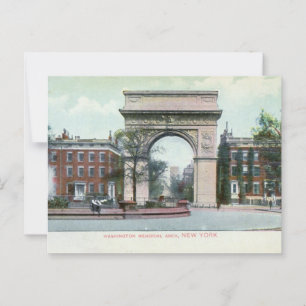 Greenwich Village, New York City Vintage Briefkaart
