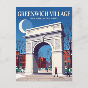 Greenwich Village New York State Briefkaart