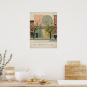 Greenwich village rustige straatverlichting poster (Keuken)