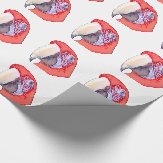 Greenwing Macaw Parrot Cadeaupapier (Hoek)