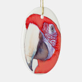 Greenwing Macaw Parrot Keramisch Ornament (Rechts)