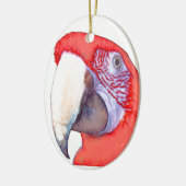 Greenwing Macaw Parrot Keramisch Ornament (Links)