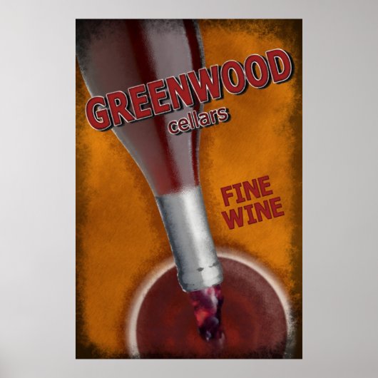 Greenwood Cellars - Fine Wine Poster (Voorkant)