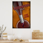 Greenwood Cellars - Fine Wine Poster (Keuken)