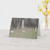 "Greenwood Cemetery Tombstone"-borduurtje "Hwe'en  Kaart (Gele Bloem)