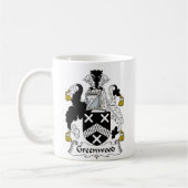 Greenwood Family Crest Koffiemok (Links)