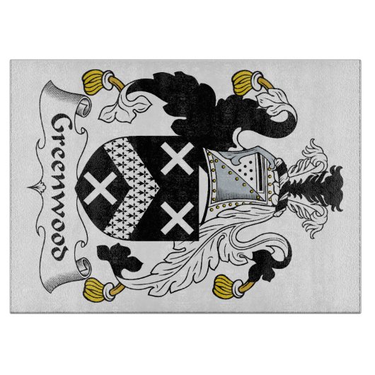 Greenwood Family Crest Snijplank (Voorkant)