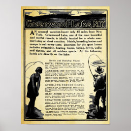  Greenwood Lake NY Travel Print