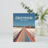 Greenwood Mississippi Briefkaart (Staand voorkant)