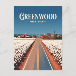 Greenwood Mississippi Briefkaart