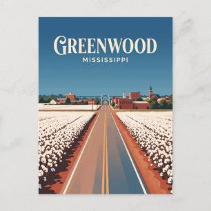 Greenwood Mississippi Briefkaart