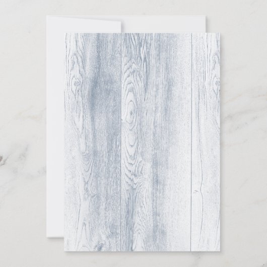 GreenWreath bruiloft uitnodigingen - Dusty Blue (Achterkant)