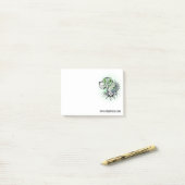 Greeny Great Dane Post-it® Notes (Op bureau)