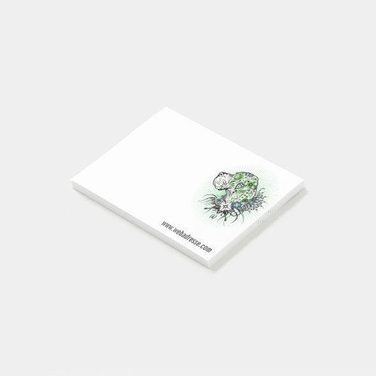 Greeny Great Dane Post-it® Notes (Schuin)