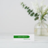 Greeny Mini Visitekaartje (Staand voorkant)