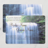 Greeny Natuur bruiloft Kaart (Voorkant / Achterkant)