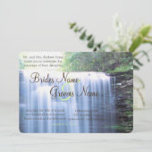 Greeny Natuur bruiloft Kaart (Staand voorkant)