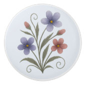 Greep in Keramiek gedachte wilde bloem (Voorkant)