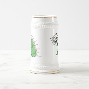 Greep Stein White en Gold Bierpul